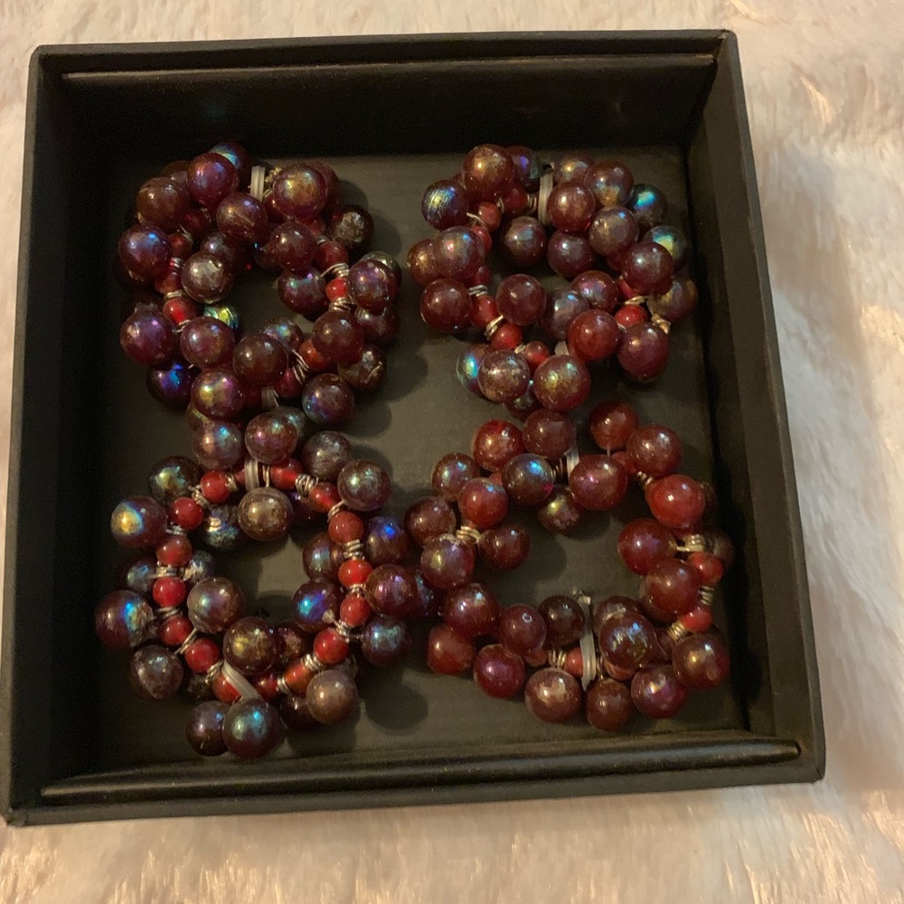 Saks Off Fifth Glass Bead Napkin Rings